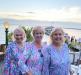 We All got the Memo to dress in Lilly!  Kathy, Terry & Jenny for a beautiful night at Fager’s Island Deck Party to hear “The Klassix” band.
